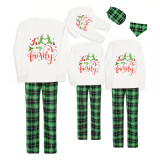Christmas Matching Family Pajamas Snowflake Love My Family Green Pajamas Set