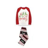 Christmas Matching Family Pajamas Snowflake Love My Family Gray Reindeer Pants Pajamas Set