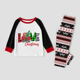 Christmas Matching Family Pajamas Love Christmas Trucks Gray Reindeer Pants Pajamas Set
