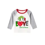 Christmas Matching Family Pajamas Love Christmas Red Pajamas Set