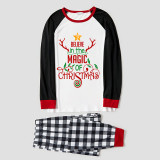 Christmas Matching Family Pajamas Believe In The Magic Of Christmas Gray Pajamas Set