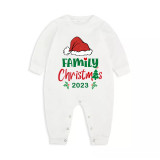 Christmas Matching Family Pajamas 2023 Family Christmas Hat Red Pajamas Set