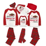 Christmas Matching Family Pajamas Believe Christmas Tree Red Pajamas Set