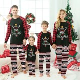 Christmas Matching Family Pajamas Believe In The Magic Of Christmas Black Reindeer Pants Pajamas Set