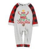 Christmas Matching Family Pajamas Believe In The Magic Of Christmas Gray Pajamas Set