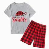 Christmas Couple Pajamas Matching Sets Santa's Favourite HO Adult Loungwear Short Pajamas Set
