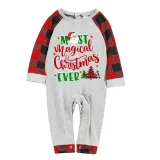 Christmas Matching Family Pajamas Magical Christmas Tree Gray Pajamas Set