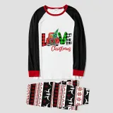 Christmas Matching Family Pajamas Love Christmas Trucks Gray Reindeer Pants Pajamas Set