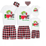 Christmas Matching Family Pajamas Love Christmas Short Pajamas Set