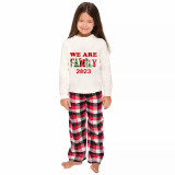 Christmas Matching Family Pajamas 2023 We Are Family Red Pajamas Set