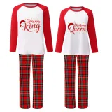 Christmas Couple Pajamas Matching Sets Christmas King & Queen Adult Loungwear Green Pajamas Set