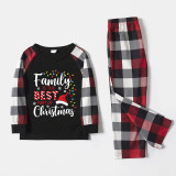 Christmas Matching Family Pajamas Family Is The Best Part Of Christmas Black White Plaids Pajamas Set