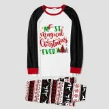 Christmas Matching Family Pajamas Magical Christmas Tree Gray Reindeer Pants Pajamas Set