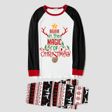 Christmas Matching Family Pajamas Believe In The Magic Of Christmas Gray Reindeer Pants Pajamas Set