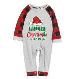 Christmas Matching Family Pajamas 2023 Family Christmas Hat Gray Pajamas Set