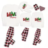 Christmas Matching Family Pajamas Love Christmas Trucks Red Pajamas Set