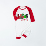 Christmas Matching Family Pajamas Love Christmas Trucks Gray Reindeer Pants Pajamas Set