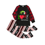 Christmas Matching Family Pajamas Love Christmas Black Reindeer Pants Pajamas Set