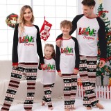 Christmas Matching Family Pajamas Love Christmas Trucks Gray Reindeer Pants Pajamas Set