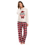 Christmas Couple Pajamas Matching Sets Santa's Favourite HO Adult Loungwear Gray Pajamas Set