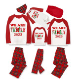 Christmas Matching Family Pajamas 2023 We Are Family Red Pajamas Set