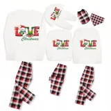 Christmas Matching Family Pajamas Love Snowman Christmas Red Pajamas Set