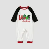 Christmas Matching Family Pajamas Love Christmas Trucks Gray Pajamas Set