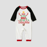 Christmas Matching Family Pajamas Believe In The Magic Of Christmas Gray Reindeer Pants Pajamas Set