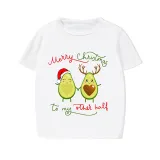 Christmas Couple Pajamas Matching Sets Merry Christmas To My Other Half Adult Loungwear Short Pajamas Set