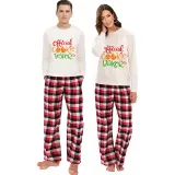 Christmas Couple Pajamas Matching Sets Official Cookie Tester & Baker Adult Loungwear White Pajamas Set