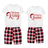 Christmas Couple Pajamas Matching Sets Christmas King & Queen Adult Loungwear Short Pajamas Set