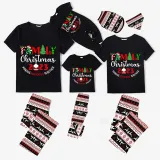 Christmas Matching Family Pajamas 2023 Family Christmas Black Reindeer Pants Pajamas Set