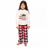 Christmas Matching Family Pajamas Believe Christmas Tree Red Pajamas Set