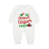 Christmas Matching Family Pajamas Magical Christmas Tree Green Pajamas Set
