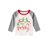 Christmas Matching Family Pajamas Snowflake Love My Family Gray Reindeer Pants Pajamas Set