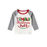Christmas Matching Family Pajamas 2023 Family Christmas Gray Reindeer Pants Pajamas Set