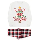 Christmas Matching Family Pajamas Believe In The Magic Of Christmas Red Pajamas Set