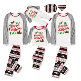 Christmas Matching Family Pajamas Magical Christmas Tree Gray Reindeer Pants Pajamas Set