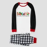Christmas Matching Family Pajamas Believe Gingerbread Man Gray Pajamas Set