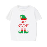 Christmas Couple Pajamas Matching Sets Mr & Mrs ELF Adult Loungwear Short Pajamas Set