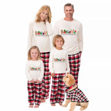 Christmas Matching Family Pajamas Believe Gingerbread Man Red Pajamas Set