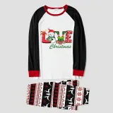 Christmas Matching Family Pajamas Love Snowman Christmas Gray Reindeer Pants Pajamas Set