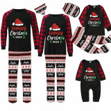 Christmas Matching Family Pajamas 2023 Family Christmas Hat Black Reindeer Pants Pajamas Set