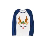 Christmas Couple Pajamas Matching Sets Deer Reindeer Adult Loungwear Green Pajamas Set