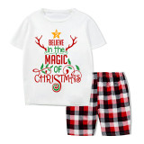 Christmas Matching Family Pajamas Believe In The Magic Of Christmas Short Pajamas Set