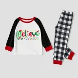 Christmas Matching Family Pajamas Believe String Light Gray Pajamas Set