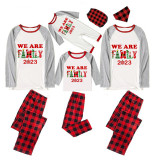 Christmas Matching Family Pajamas 2023 We Are Family Red Pajamas Set