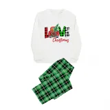 Christmas Matching Family Pajamas Love Christmas Trucks Green Pajamas Set