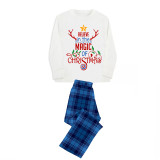 Christmas Matching Family Pajamas Believe In The Magic Of Christmas Blue Pajamas Set