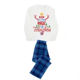 Christmas Matching Family Pajamas Believe In The Magic Of Christmas Blue Pajamas Set